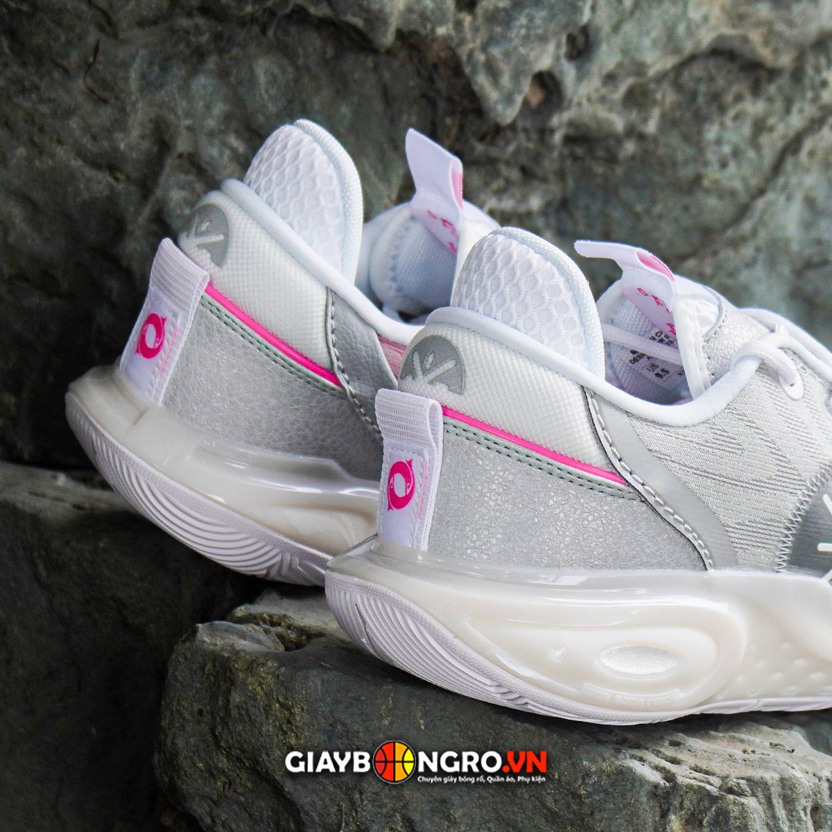 Li-Ning Wade All City 12 Silver Pink