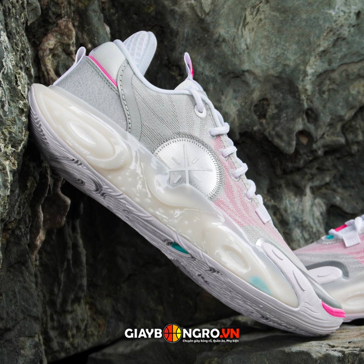 Li-Ning Wade All City 12 Silver Pink