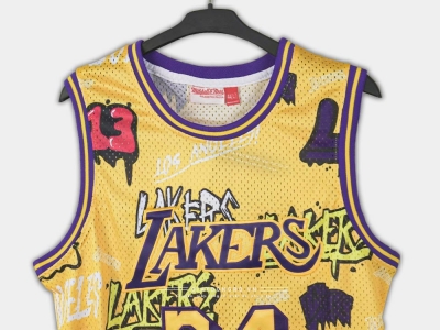 Áo M&N Slap Sticker NBA L.A Lakers