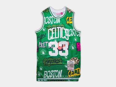 Áo M&N Slap Sticker NBA Celtics