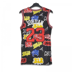  Áo M&N Slap Sticker NBA Chicago Bulls 