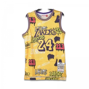  Áo M&N Slap Sticker NBA L.A Lakers Kobe Bryant 