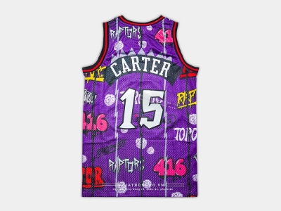 Áo M&N Slap Sticker NBA Raptors