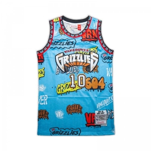  Áo M&N Slap Sticker NBA Memphis Grizzlies 
