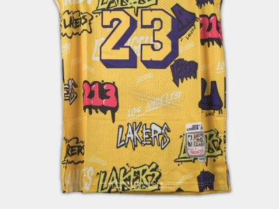 Áo M&N Slap Sticker NBA L.A Lakers