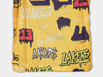 Áo M&N Slap Sticker NBA L.A Lakers