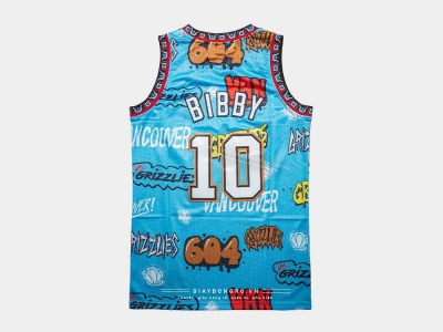 Áo M&N Slap Sticker NBA Memphis