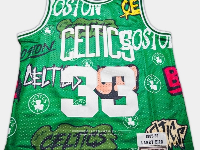 Áo M&N Slap Sticker NBA Celtics