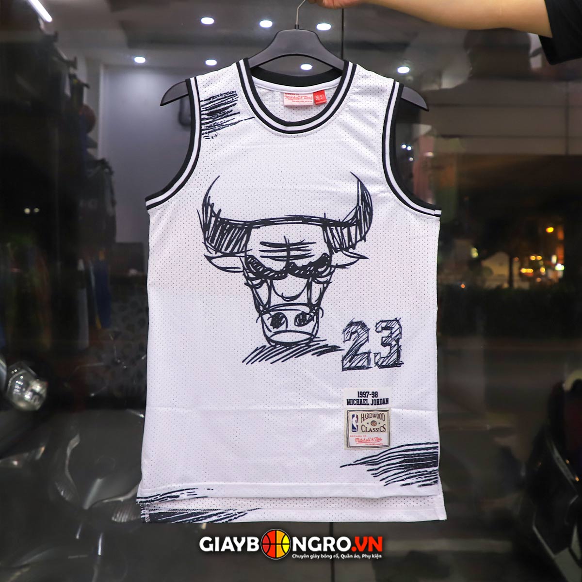 Áo M&N NBA Chicago Bulls Sketch