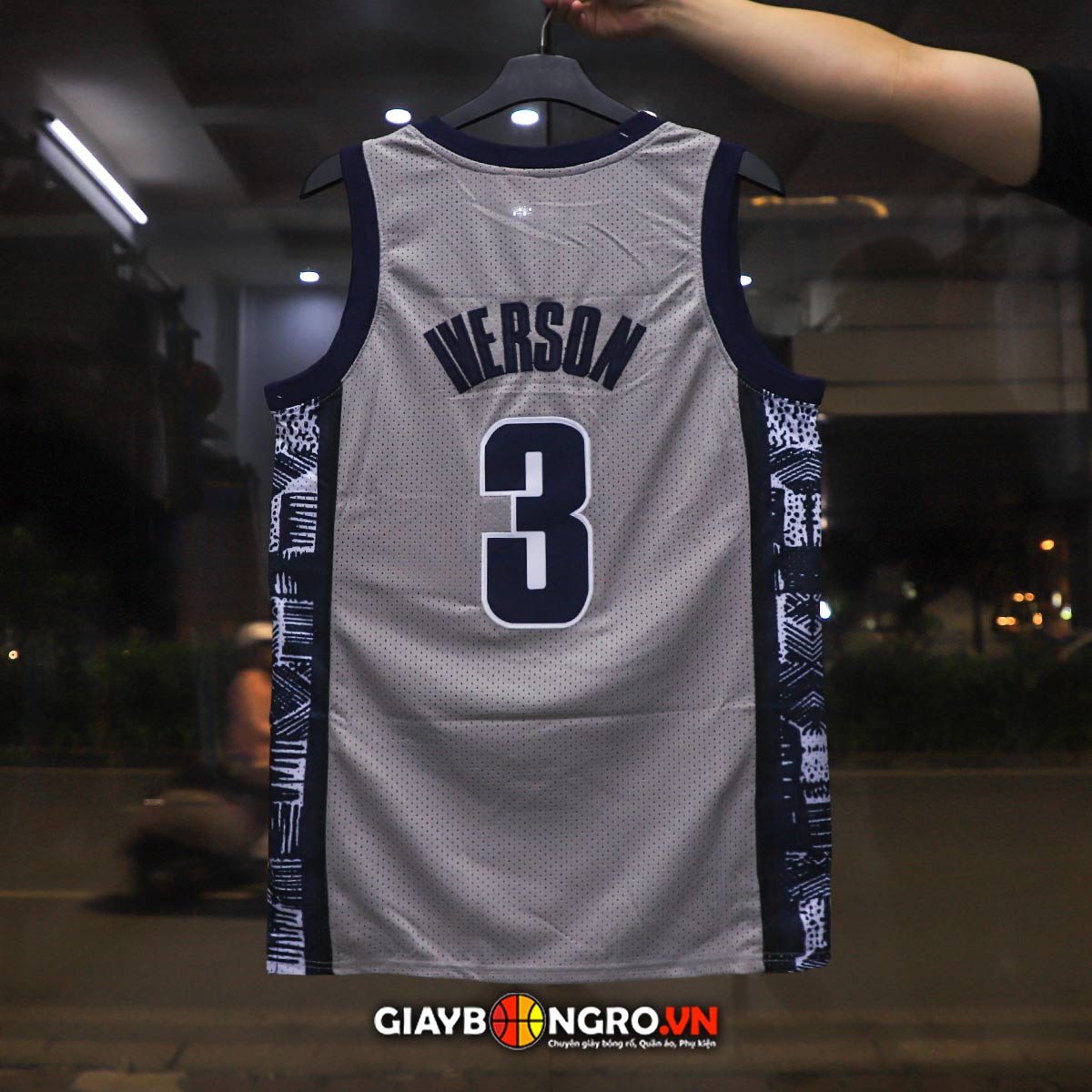 Áo M&N NBA Hoyas Iverson
