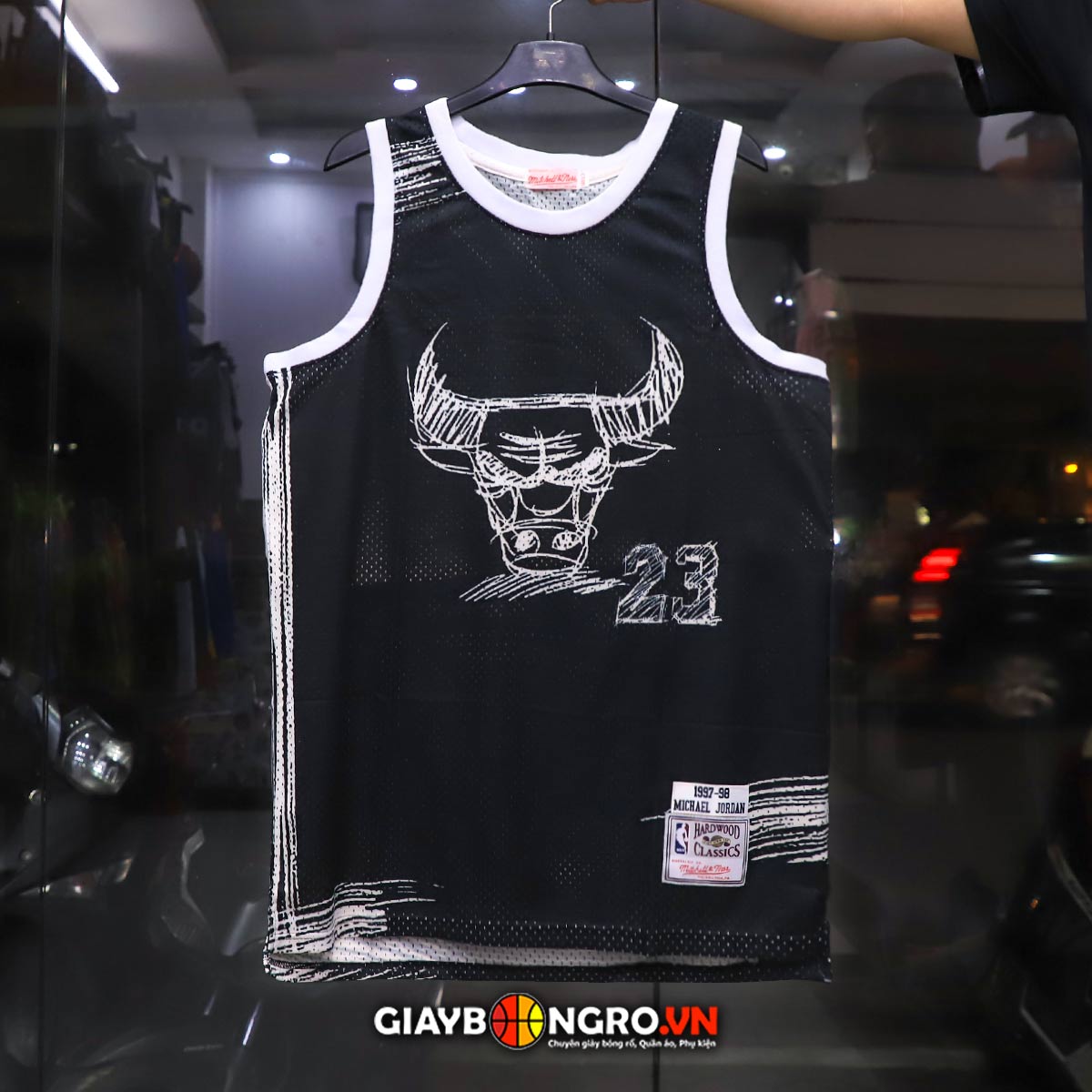 Áo M&N NBA Chicago Bulls Sketch