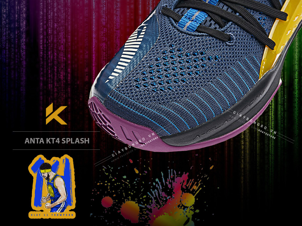 Anta KT4 Splash Mid - Blue Yellow