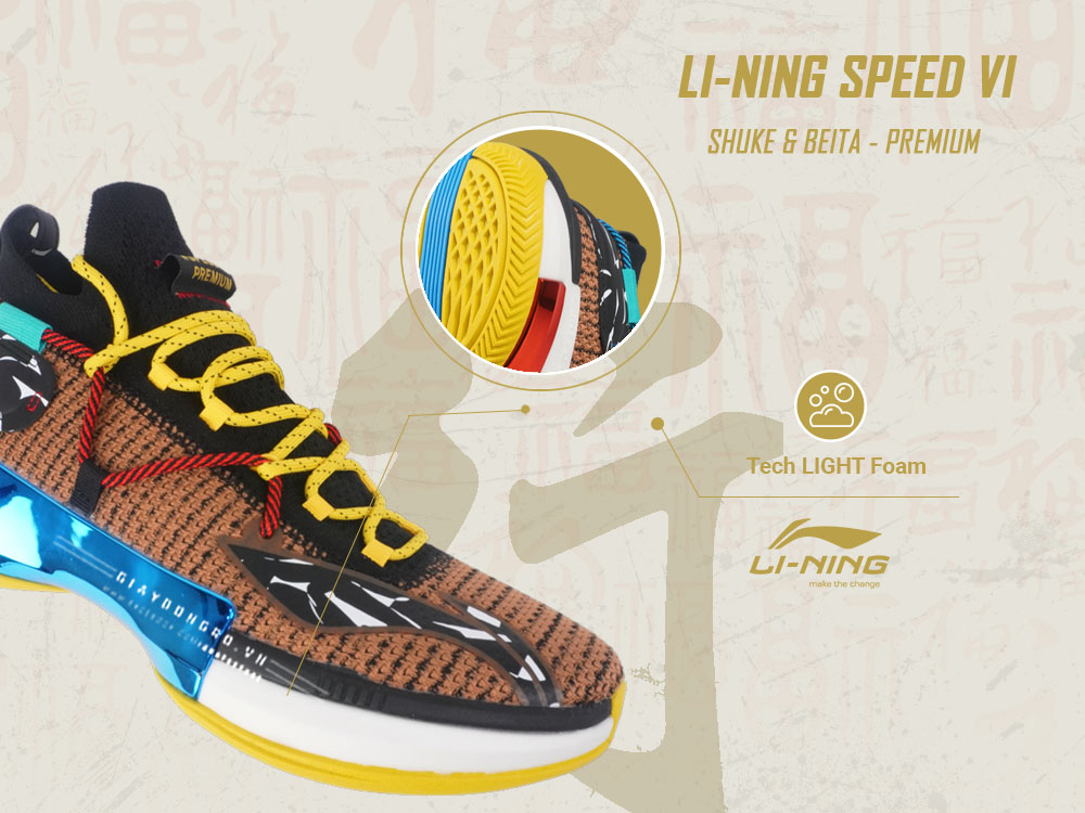 Li-Ning Speed VI 6 Premium Shuke and Beita