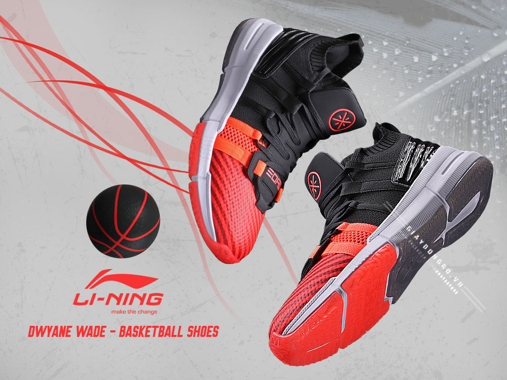 Li-Ning Wade Black/Red