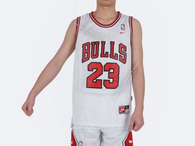 Áo NBA Chicago Bulls White - Jordan