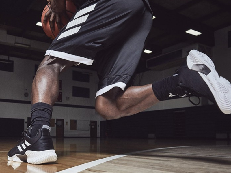 Adidas Men's Bounce Hi Top Basketball Shoes Black Orange Teal Size 8.5  | eBay