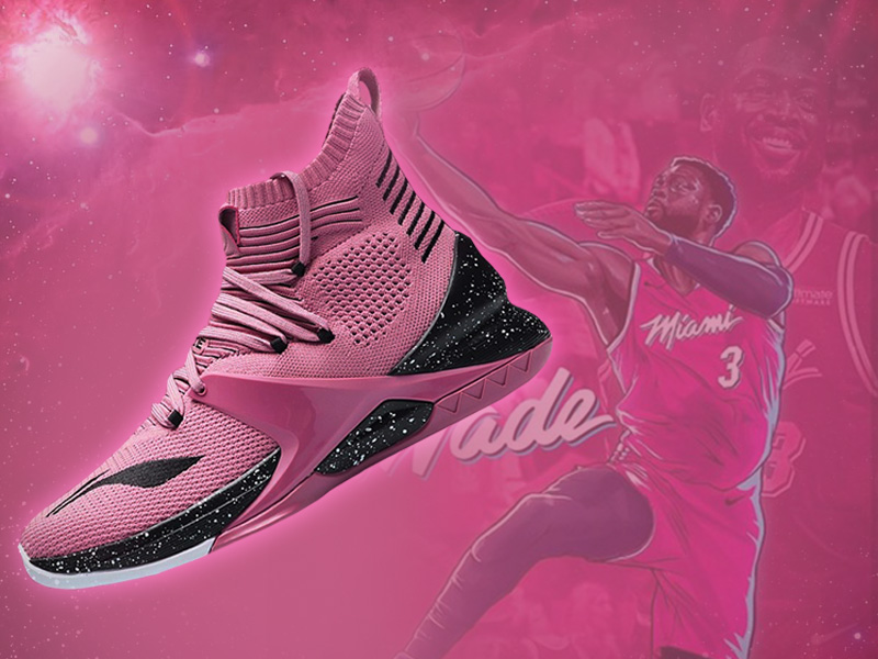 Li-Ning Wade Flyknit Pink
