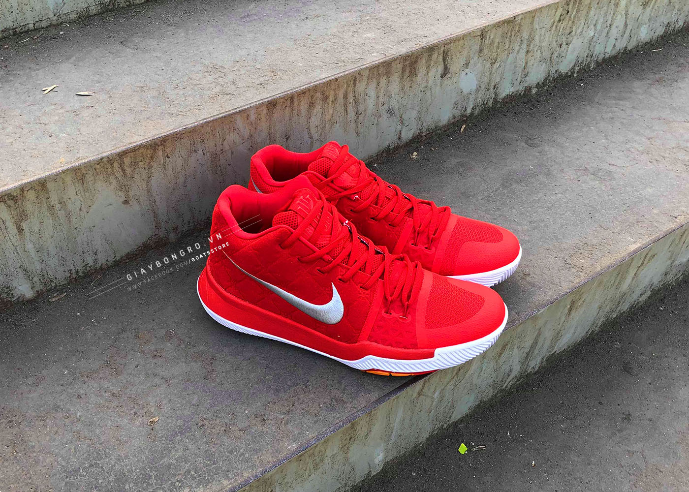 Giày Bóng Rổ Kyrie 3 Red Suede